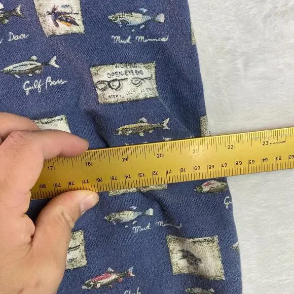 Vintage Woolrich Short Sleeve Shirt‎ Button Up Fish Design Men’s Size Large USA - Picture 3 of 5